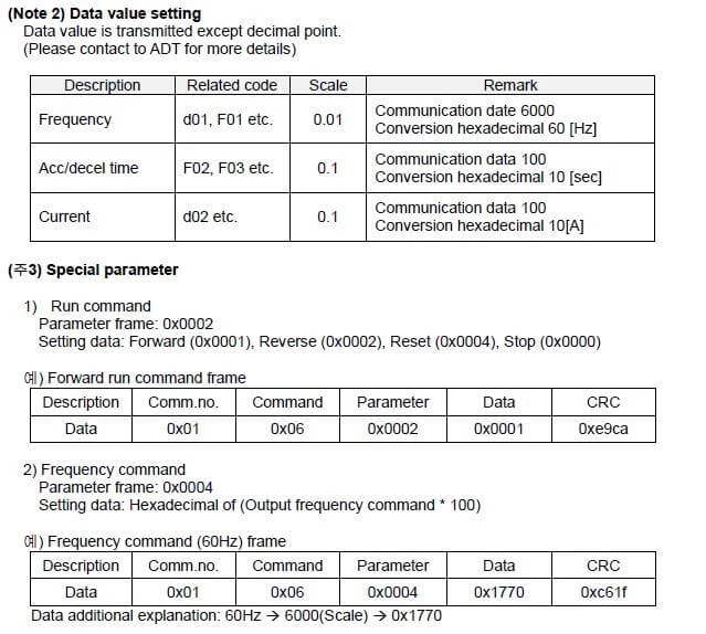 Set parameter "A02 Run commands 2