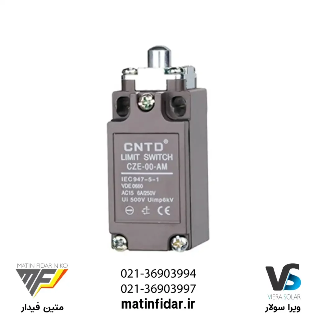 قیمت میکرو سوئیچ طرح ارش فشاری ساده CNTD مدل CZE-00-AM شرکت متین فیدار نیکو