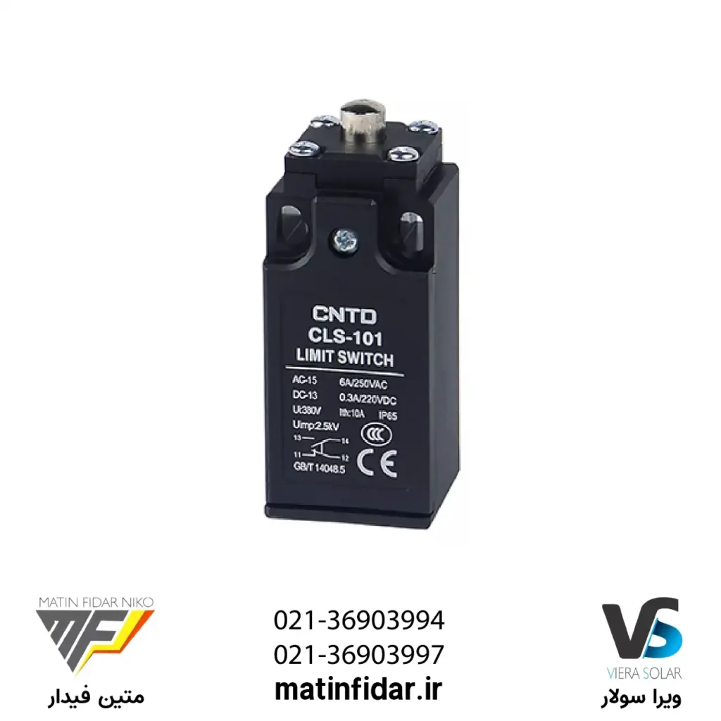 قیمت لیمیت سوئیچ بدنه باکالیت فشاری ساده CNTD مدل CLS-101 از شرکت متین فیدار نیکو