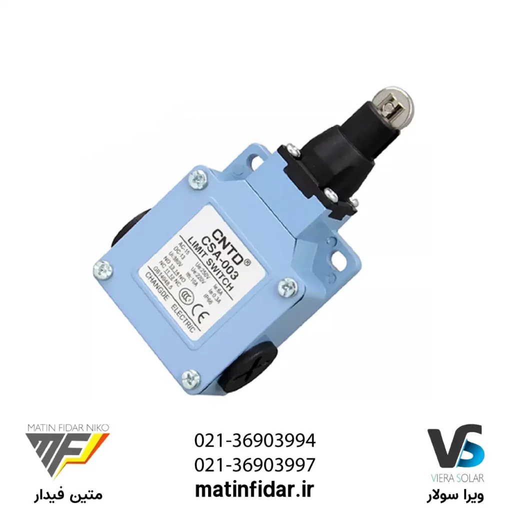 خرید میکرو سوئیچ فشاری قرقره دار CNTD مدل CSA-003 از شرکت متین فیدار نیکو