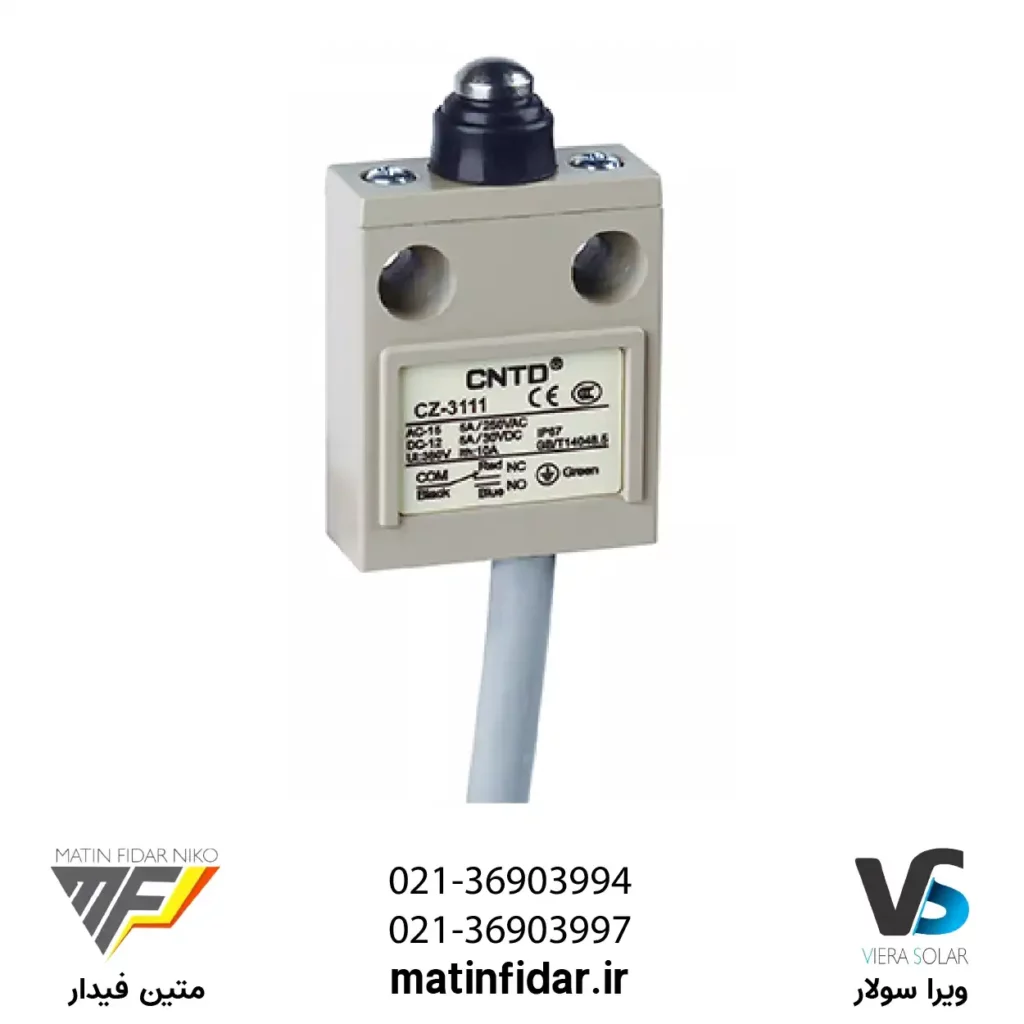 قیمت میکرو سوئیچ کابلی واتر پروف فشاری ساده CNTD مدل CZ-3111 از شرکت متین فیدار نیکو