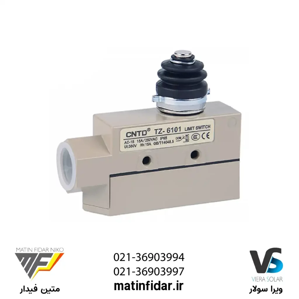 قیمت میکرو سوئیچ حفاظ دار فشاری ساده CNTD مدل TZ-6101 از شرکت متین فیدار نیکو