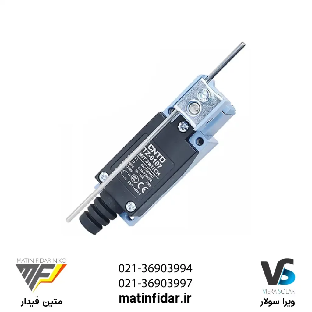 قیمت میکرو سوئیچ میله ای رگلاژی CNTD مدل TZ-8107 از شرکت متین فیدار نیکو