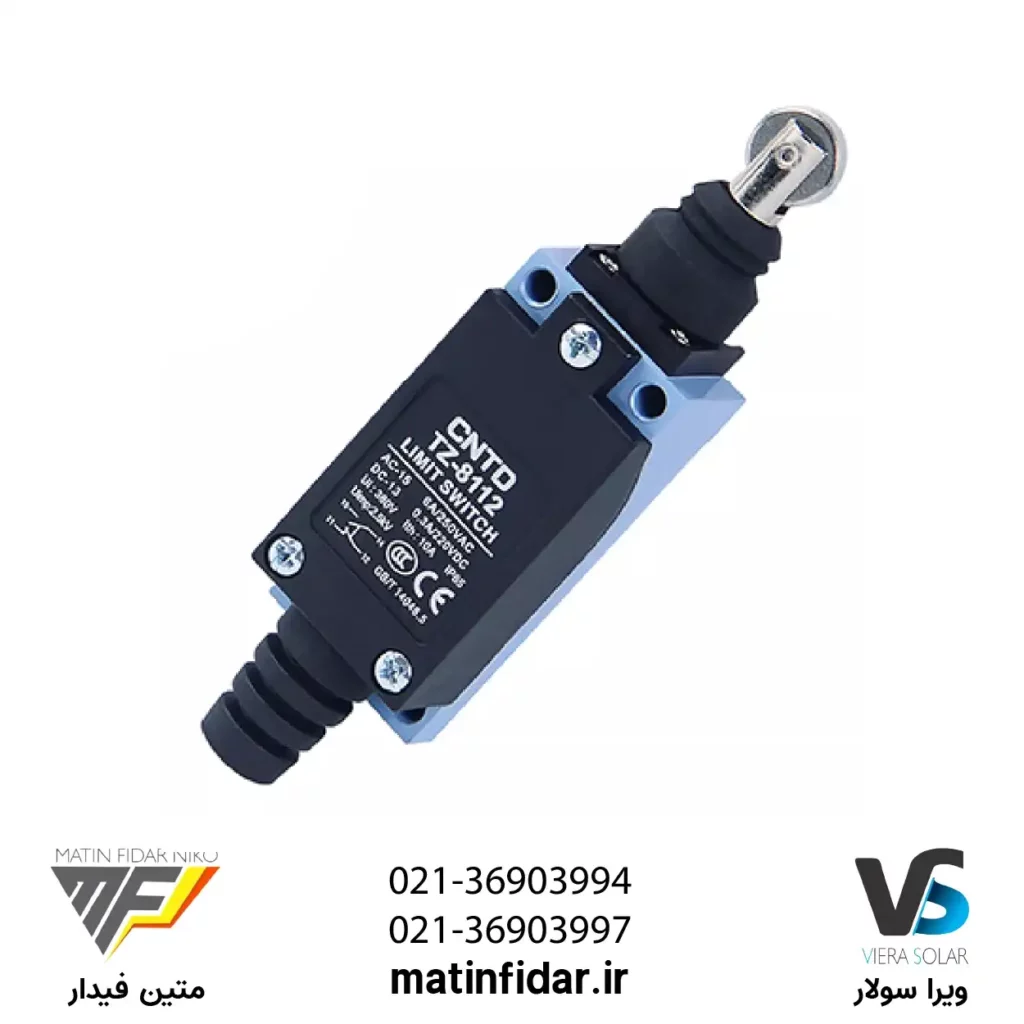 خرید میکرو سوئیچ قرقره دار فشاری CNTD مدل TZ-8112 از شرکت متین فیدار نیکو